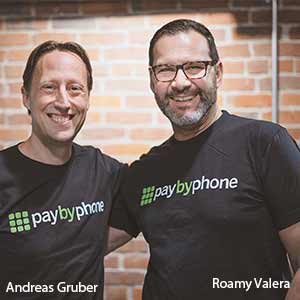 Andreas Gruber, President & global CEO and Roamy Valera, CEO, U.S. and Canada, PayByPhone